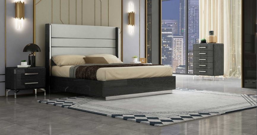 Bedroom furniture grey gloss discount